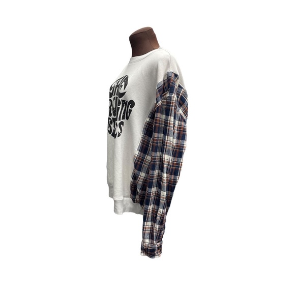 Reworked Rolling Stones XL Sweatshirt with Extra Long Sleeves - Picture 5 of 6